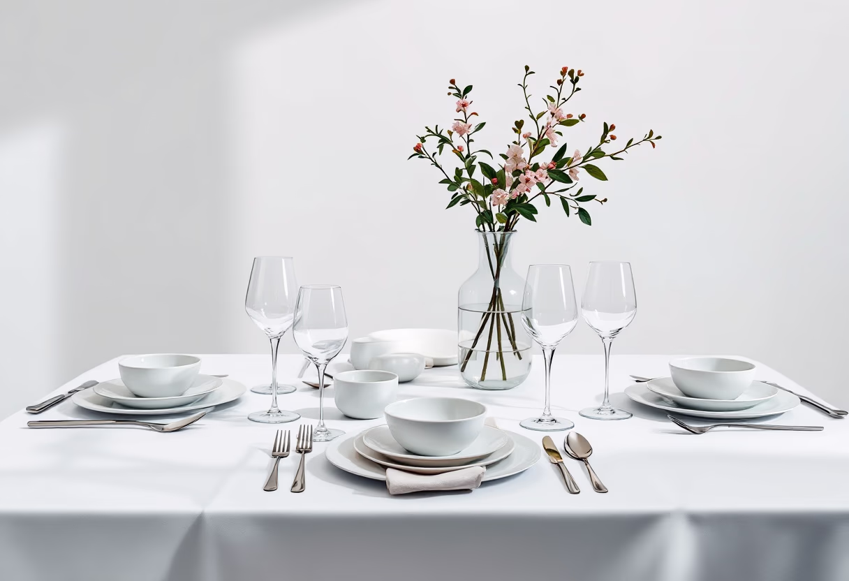 image of private dining room setup for a modern restaurant